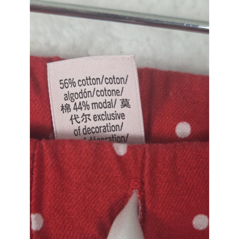Victoria's Secret Pajama Set Womens L Red Polka Dot Button Front Logo Sleepwear - Picture 15 of 16
